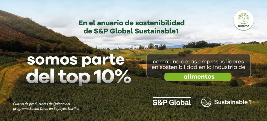 Somos parte del top 10% en el anuario de sostenibilidad de S&P Global Sustainable1